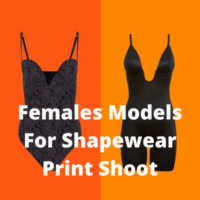 Females models for shapewear print shoot