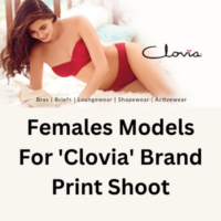 Females models for the 'Clovia' brand shoot