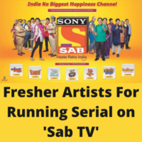 Fresher artists for running serial on 'Sab TV'