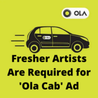 Fresher artists required for 'Ola Cab' ad