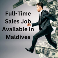 Full-time sales job available in Maldives