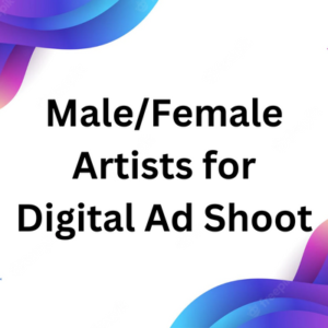 MaleFemale artists for digital ad shoot