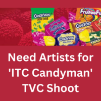Need artists for 'ITC Candyman' TVC shoot