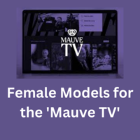Female models for the 'Mauve TV'