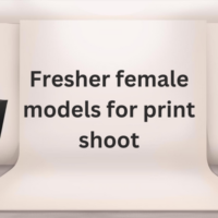 Fresher female models for print shoot