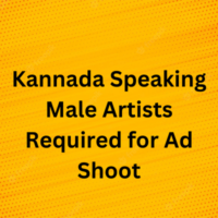 Kannada Male artists required for ad shoot