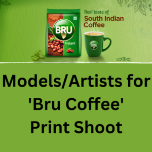 Modelsartists for 'Bru Coffee' print shoot
