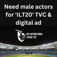 Need male actors for 'ILT20' TVC & digital ad