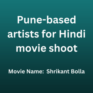 Pune-based artists for Hindi movie shoot
