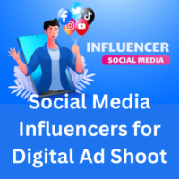 Social media influencers for digital ad shoot