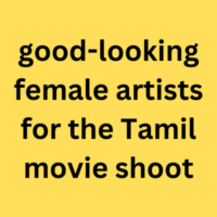Artists required for the Tamil movie shoot