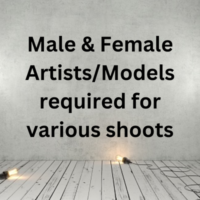Artistsmodels required for various shoots