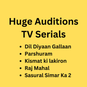 Huge auditions for upcoming TV serials