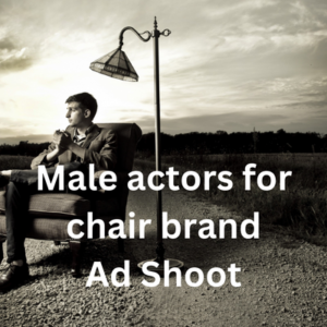 Male actors for chair brand ad shoot