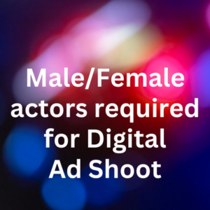 MaleFemale actors required for digital ad shoot