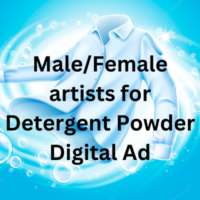 MaleFemale artists for detergent powder ad