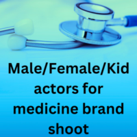 MaleFemaleKid actors for medicine brand shoot