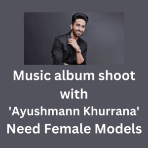 Music album shoot with 'Ayushmann Khurrana'