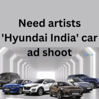 Need artists 'Hyundai India' car ad shoot