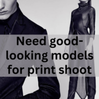 Need good-looking models for print shoot