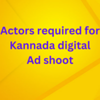 Actors required for Kannada digital ad shoot