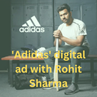 'Adidas' digital ad with Rohit Sharma