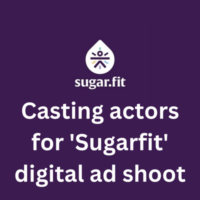 Casting actors for 'Sugarfit' digital ad shoot