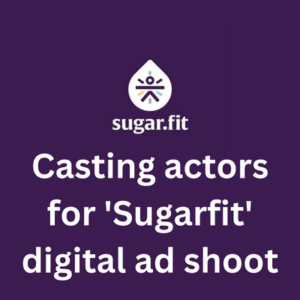 Casting actors for 'Sugarfit' digital ad shoot
