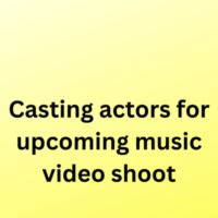 Casting actors for upcoming music video shoot