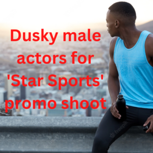 Dusky male actors for 'Star Sports' promo shoot