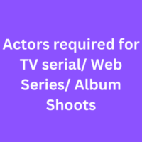 Actors required for TV serialweb seriesalbum shoot
