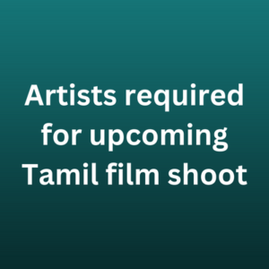 Artists for upcoming Tamil film shoot