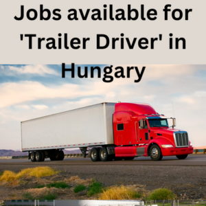 Jobs available for 'Trailer Driver' in Hungary