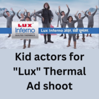 Kid actors for Lux Thermal ad shoot