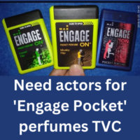 Need actors for 'Engage Pocket' perfumes TVC