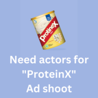 Need actors for ProteinX ad shoot