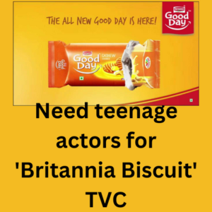 Need teenager actors for 'Britannia Biscuit' TVC