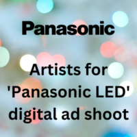 Artists for 'Panasonic LED' digital ad shoot
