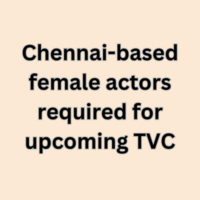 Chennai-based actors for upcoming TVC