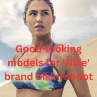 Good-looking models for 'Nike' brand bikini shoot