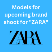 Models for upcoming brand shoot for ZARA