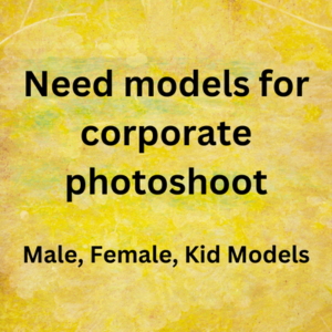 Need models for corporate photoshoot