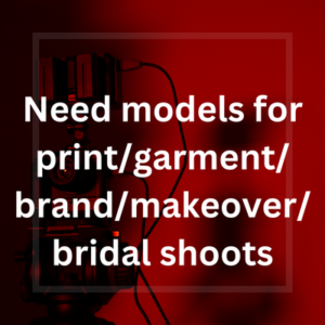 Need models for printgarmentbrandmakeoverbridal shoots