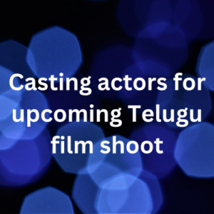 Actors for upcoming Telugu film shoot