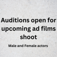 Auditions open for upcoming ad films shoot