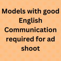 Models with good English required for ad shoot
