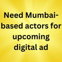 Mumbai-based actors for upcoming digital ad