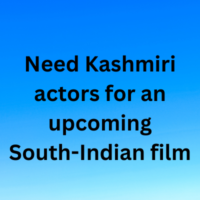 Need Kashmiri actors for South-Indian film