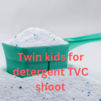 Twin kids for detergent TVC shoot