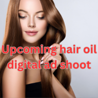Upcoming hair oil digital ad shoot